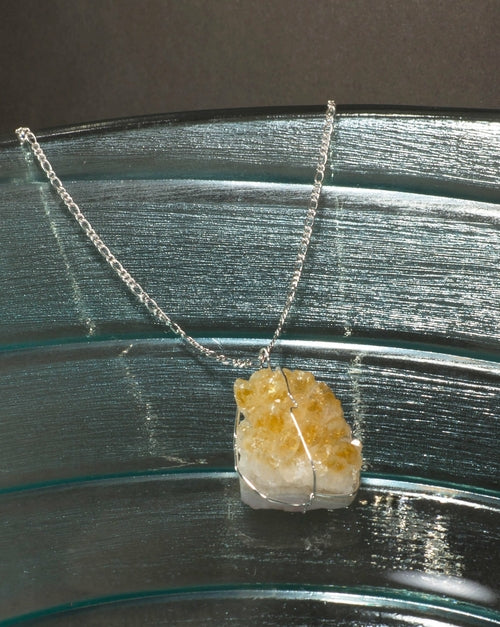 ✨ Druze Crystal Necklace - Choose Your Stone