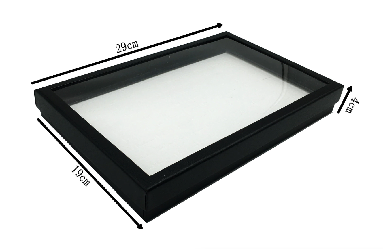 100 Slots Jewelry Ring Display Organizer Tray Holder Earrings Storage