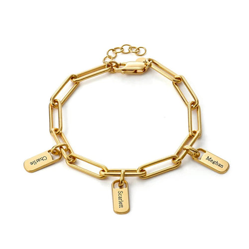 Custom Multiple Nameplate Pendant Bracelets Jewelry Gift