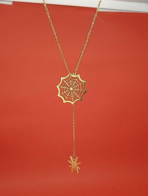 Enchanted Spider Web Adjustable Necklace