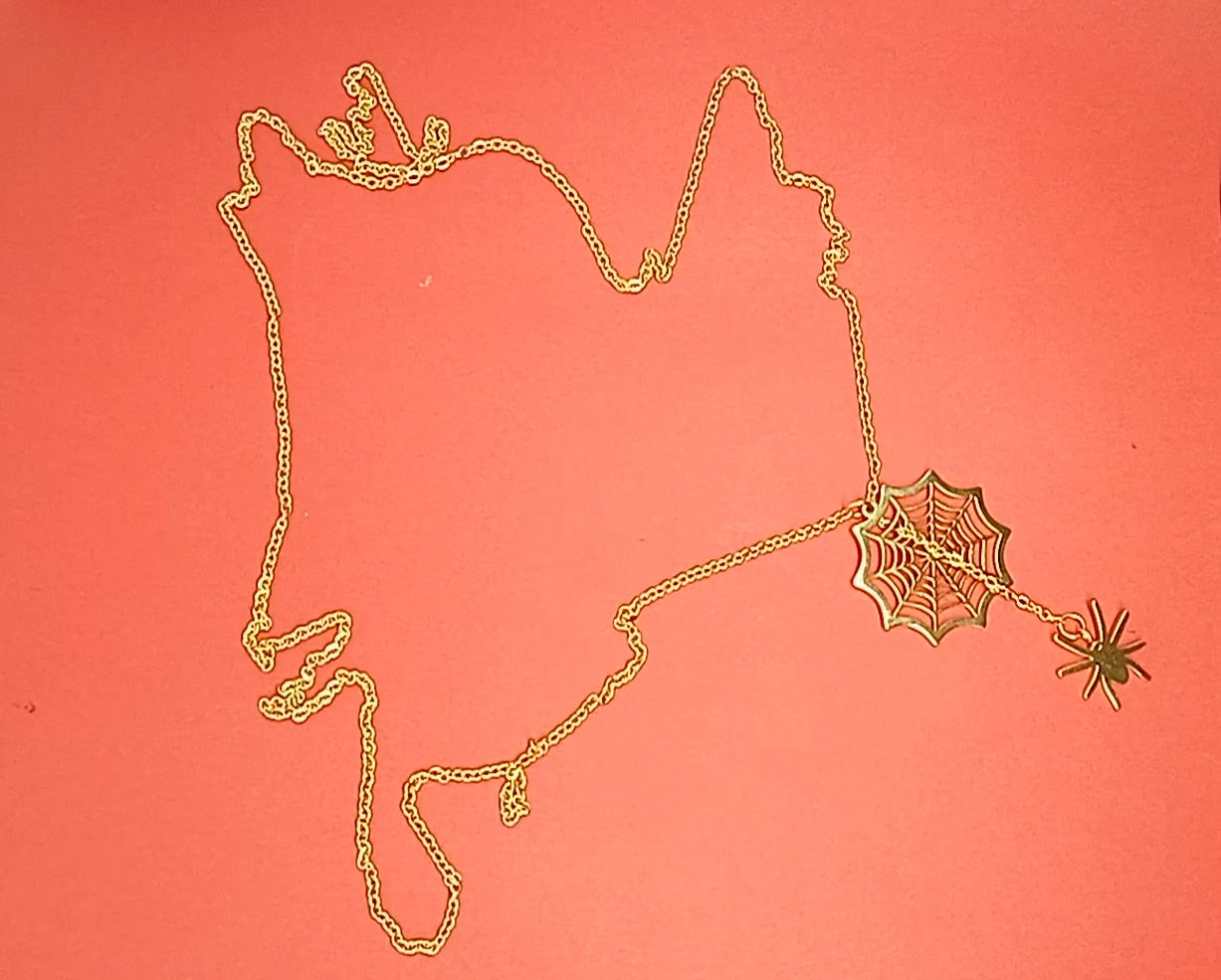 Enchanted Spider Web Adjustable Necklace