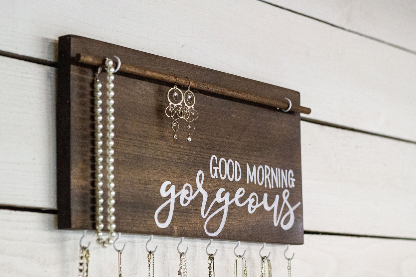Good Morning Gorgeous Wall Mounted Jewelry Organizer
