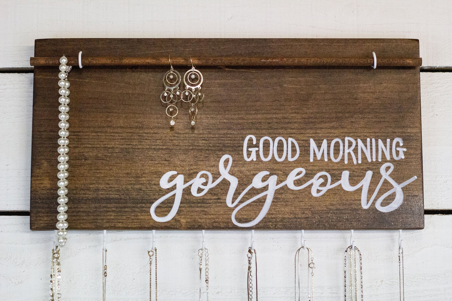 Good Morning Gorgeous Wall Mounted Jewelry Organizer