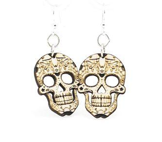 Blossom Sugar Skull Earrings - Day of the Dead