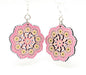 Spring Mandala Earrings - Pale Yellow & Pink Cuteness!