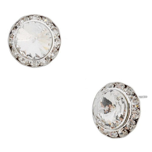 Timeless 15mm Diamond Cut Rondelle Stud Earrings