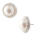 Timeless 15mm Faux Pearl Rondelle Stud Earrings