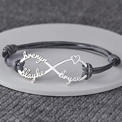 Infinite Love Personalized Mom Bracelet