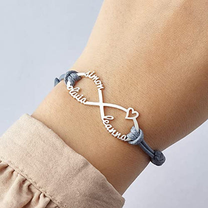 Infinite Love Personalized Mom Bracelet