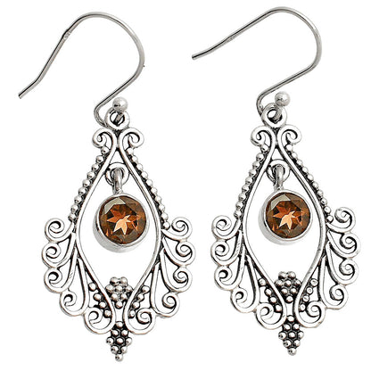 Victorian Filigree Natural Gemstone Earrings