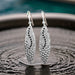 Navette Sun Rays Earrings - Urban Charm Black Crystal Statement Earrings