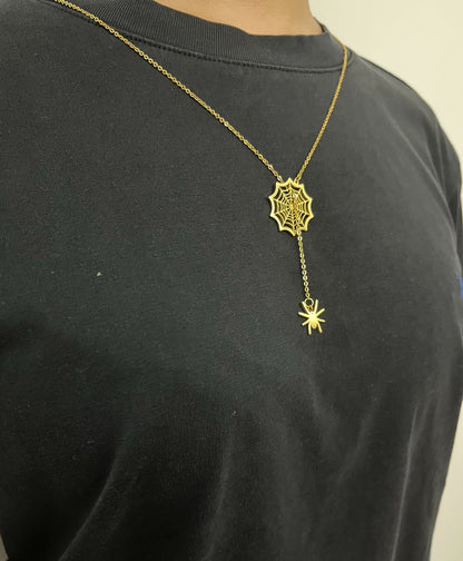 Enchanted Spider Web Adjustable Necklace