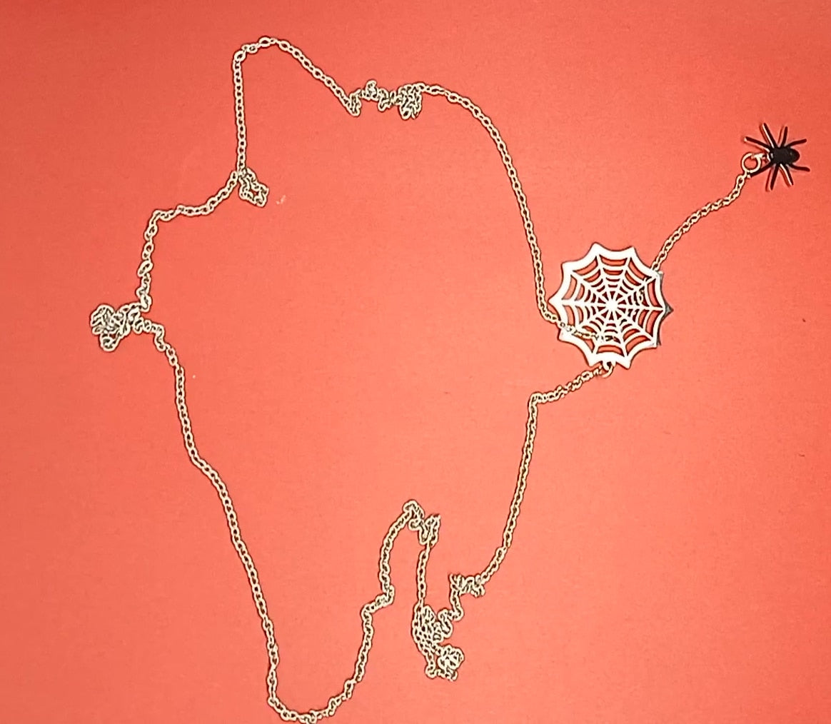 Enchanted Spider Web Adjustable Necklace