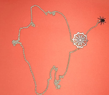 Enchanted Spider Web Adjustable Necklace