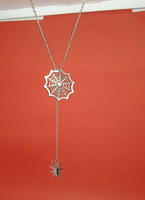 Enchanted Spider Web Adjustable Necklace
