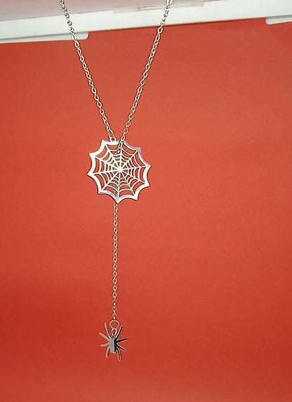 Enchanted Spider Web Adjustable Necklace