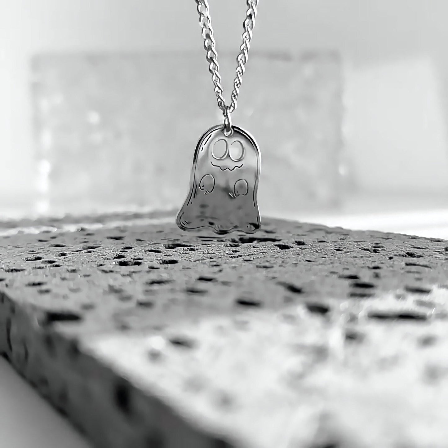 Adorable Ghost Pendant Necklace