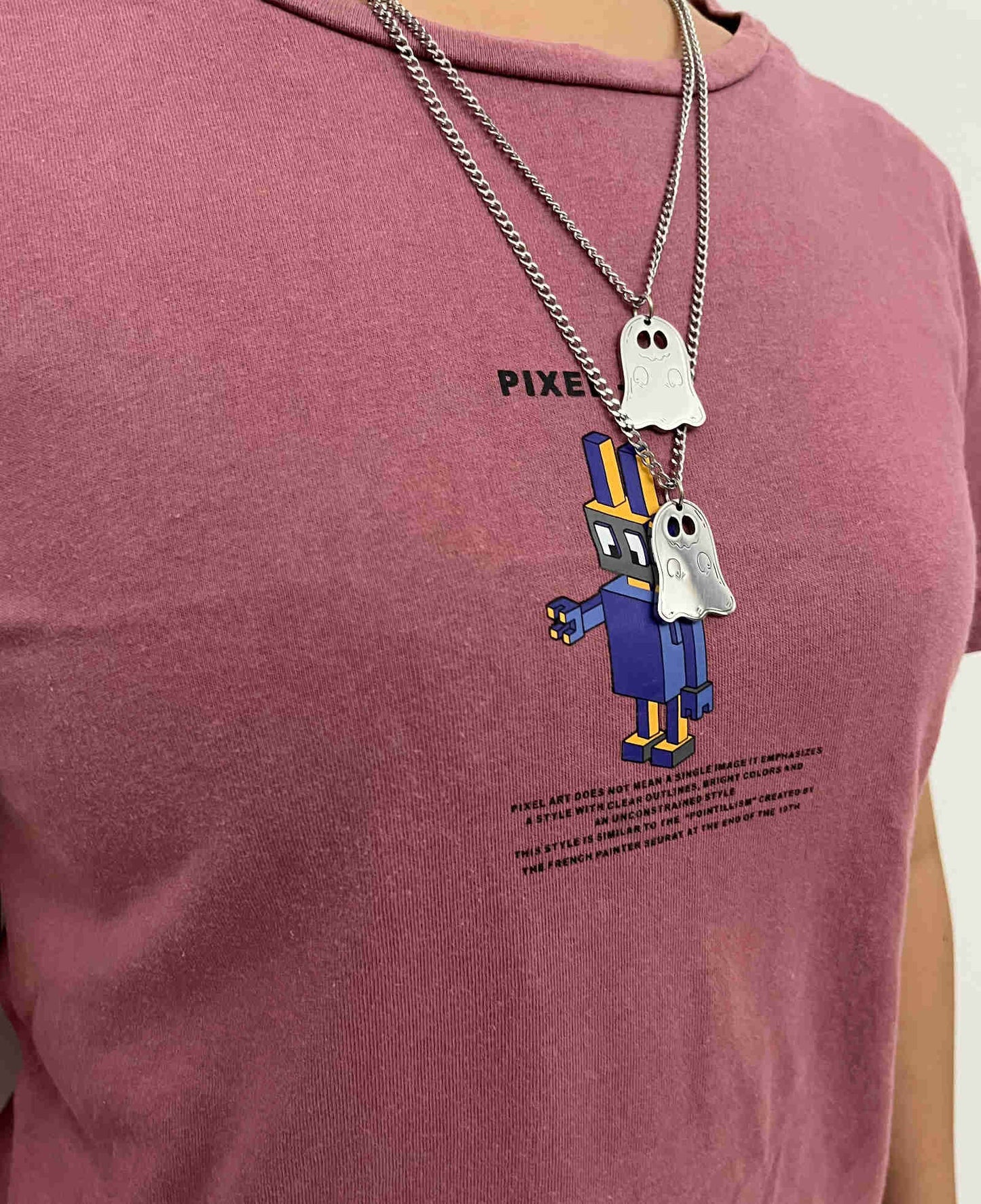 Adorable Ghost Pendant Necklace