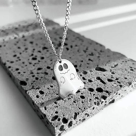 Adorable Ghost Pendant Necklace