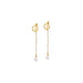 💎 Pearl Front/Back Dangle Earrings - Elegant Two-Way Style