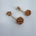 Rose Gold Rhinestones Drop Dangle Earrings