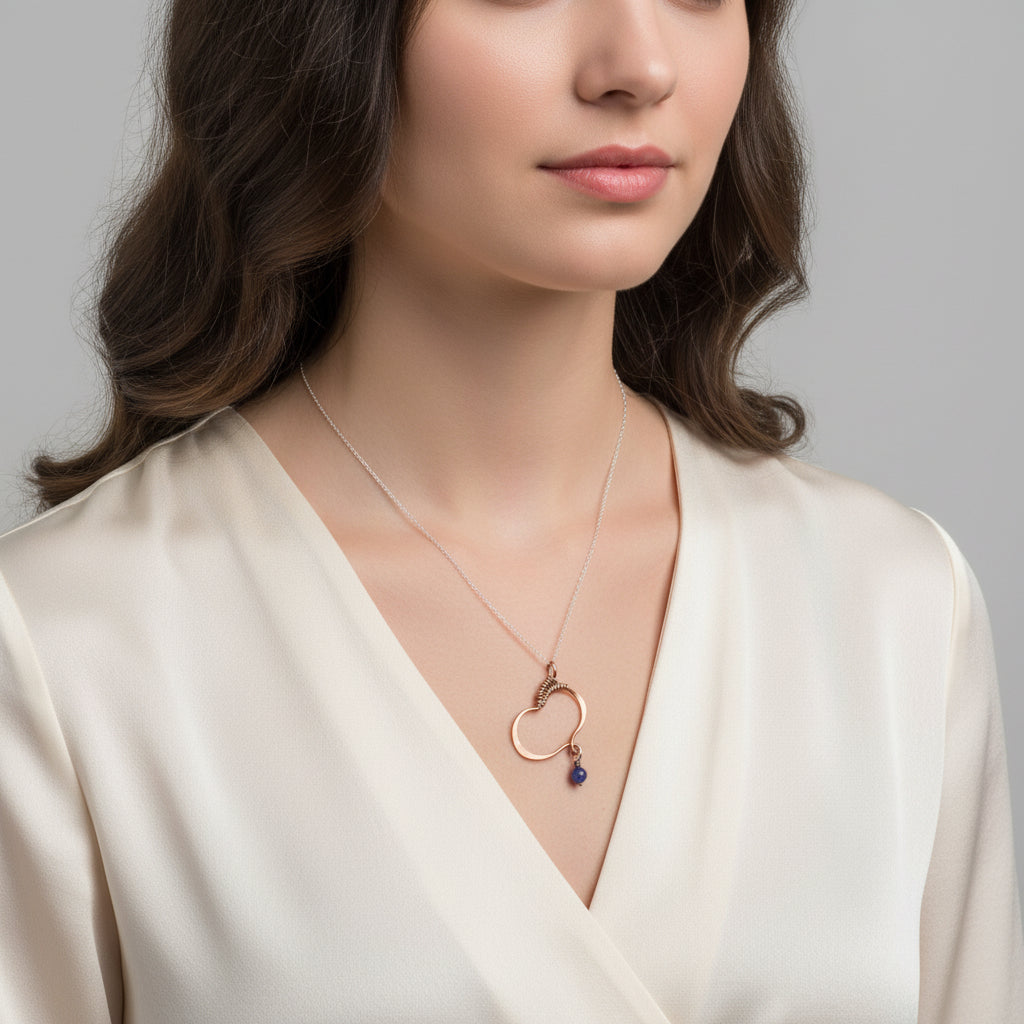 Copper Butterfly Wing Child Abuse Survivor Necklace