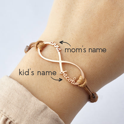 Infinite Love Personalized Mom Bracelet