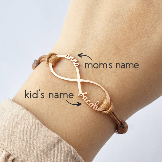 Infinite Love Personalized Mom Bracelet