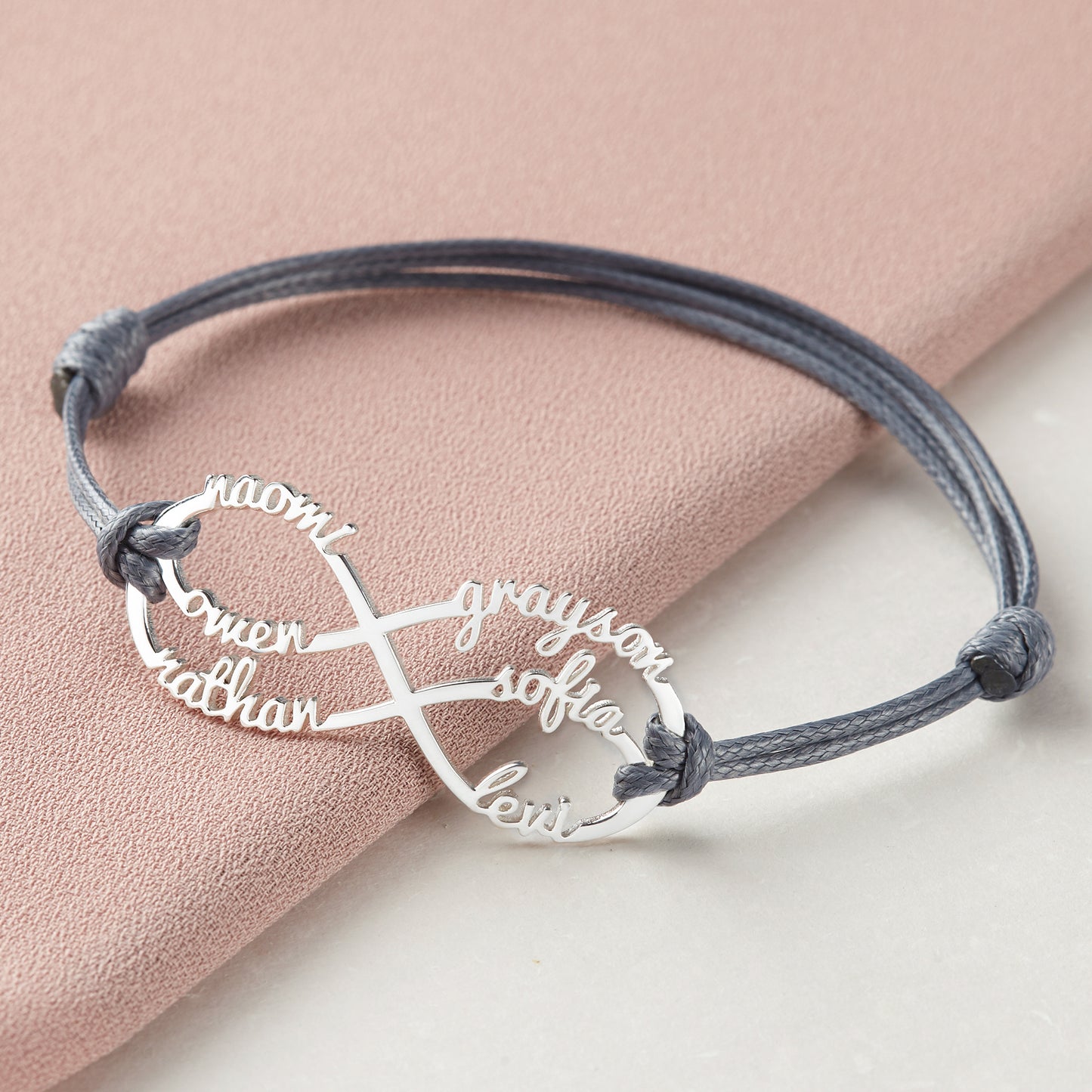 Infinite Love Personalized Mom Bracelet