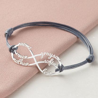 Infinite Love Personalized Mom Bracelet