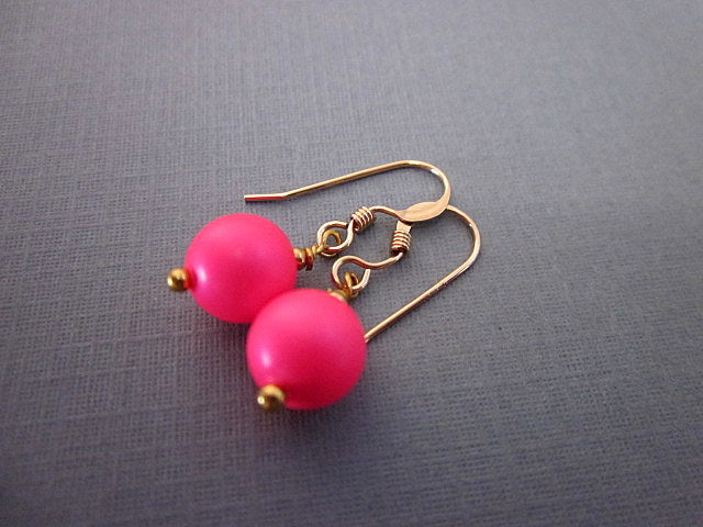 🌈 Neon Bead Dangle Earrings - 80's Retro Vibes with Custom Length!