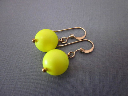 🌈 Neon Bead Dangle Earrings - 80's Retro Vibes with Custom Length!