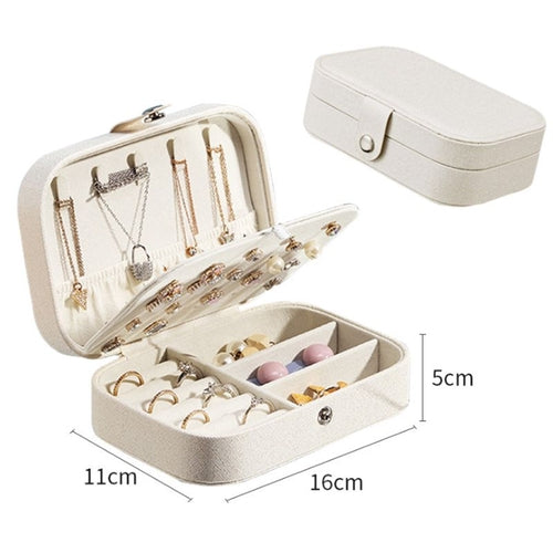 Portable Travel Jewelry Organizer Case
