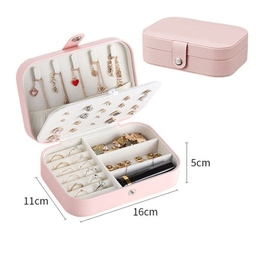 Portable Travel Jewelry Organizer Case