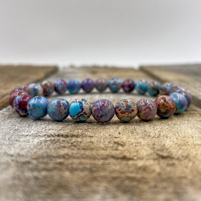 Union - Galaxy Imperial Jasper Gemstone Beaded Bracelet