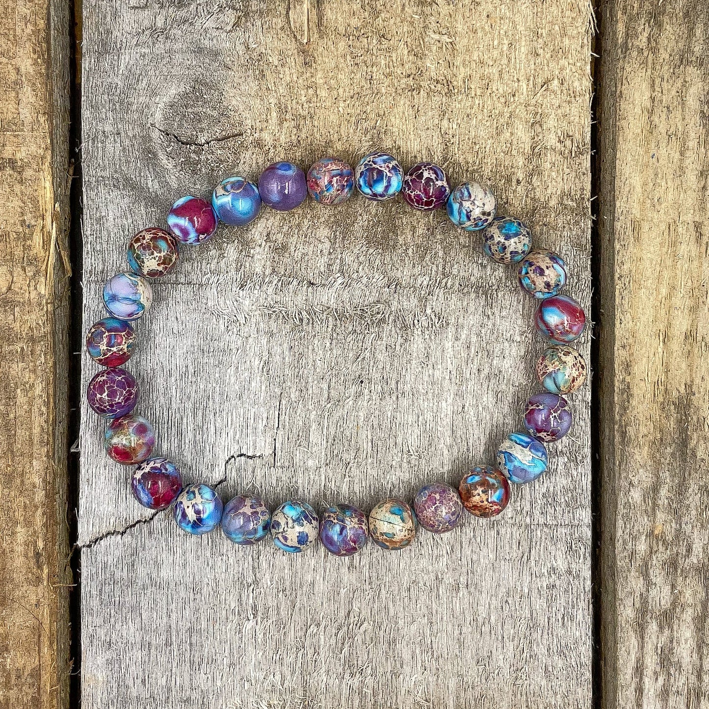 Union - Galaxy Imperial Jasper Gemstone Beaded Bracelet