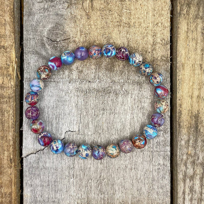 Union - Galaxy Imperial Jasper Gemstone Beaded Bracelet