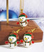 ⛄ Adorable Snowman Necklace & Earring Set - Complete Holiday Look