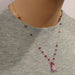 Lavender Jade Drop Gemstone Wire Wrapped 14KT Gold Filled Necklace