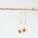 Red Seed Threader Earrings
