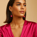 🌈 Neon Bead Dangle Earrings - 80's Retro Vibes with Custom Length!
