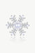 ❄️ Luxe Silver Pavé Snowflake Brooch & Necklace - Convertible Pearl Statement Piece