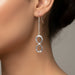 Sterling Silver Hammer Patterned Infinity Earrings - Handcrafted Montana Jewelry