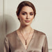 Super Sparkly Crystal Rock Candy Beaded Rose Gold Crystal Bar Necklace