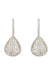 Valerie Pear Drop Gemstone Earrings Silver White Cz